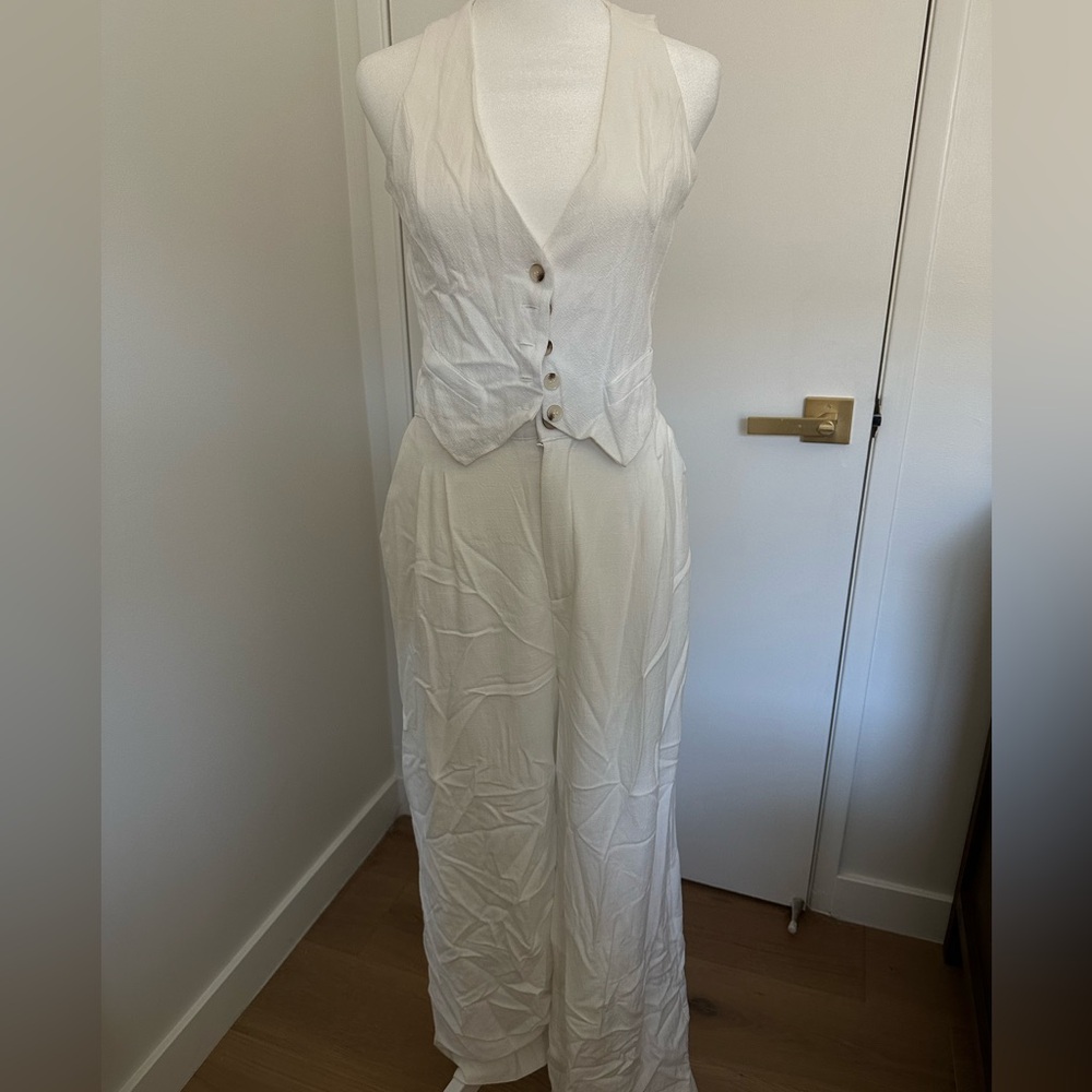 12TH TRIBE Linen set white